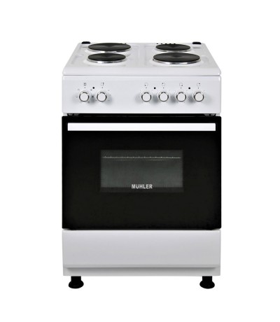 Muhler ELC-600 Ε Κουζίνα 64lt με Εμαγιέ Εστίες Π60εκ. Λευκή