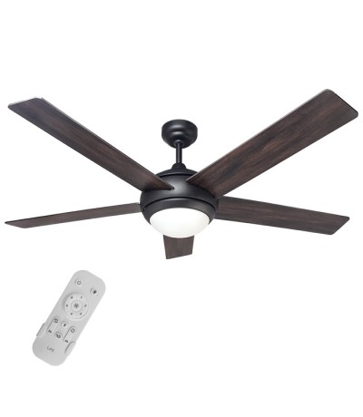 Life Etesian Ανεμιστήρας Οροφής 56.5cm με Φως και Τηλεχειριστήριο Καφέ 221-0448