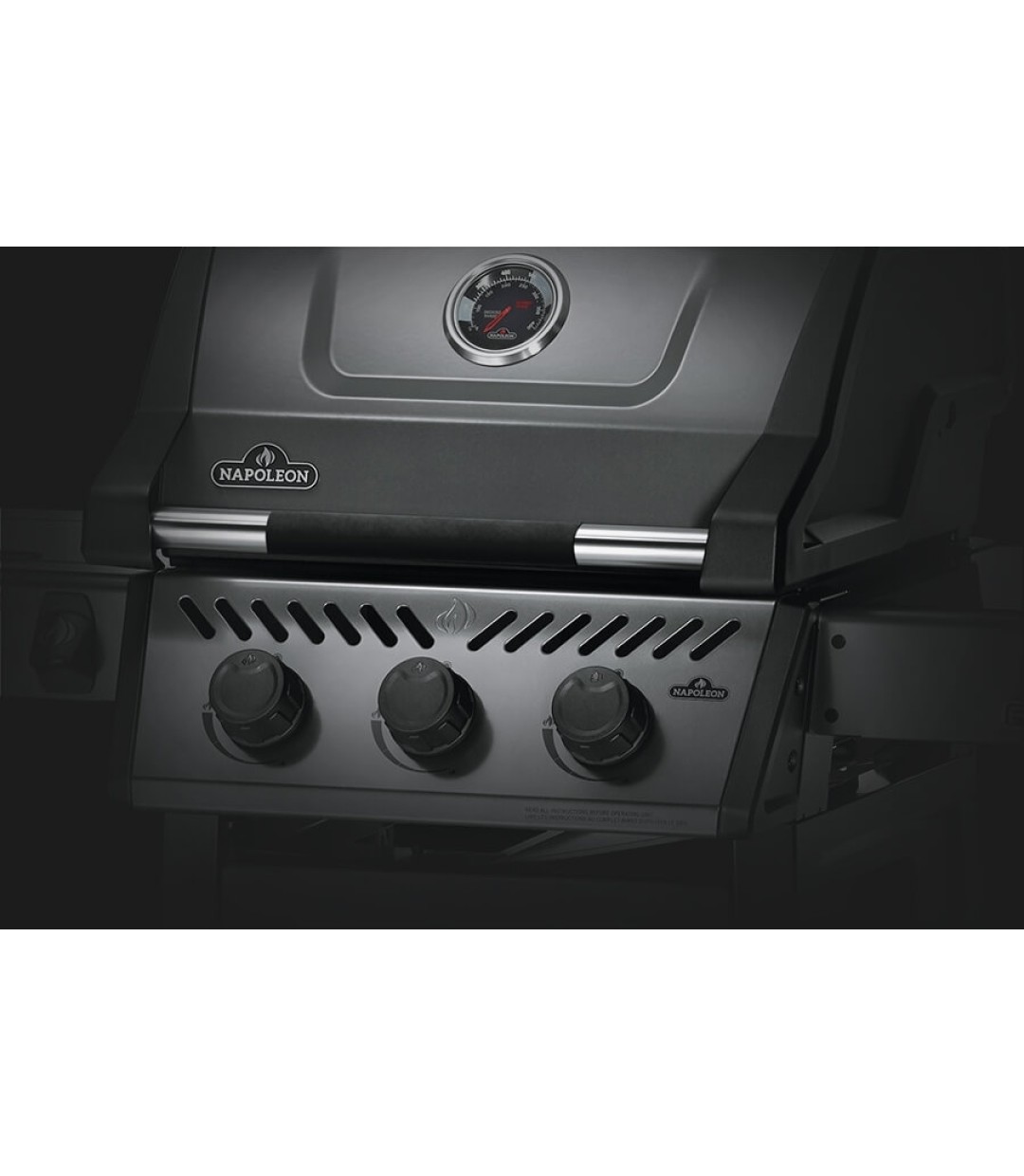 Napoleon Freestyle 365 Ψησταριά Υγραερίου Μαντεμένιας Σχάρας 51x45εκ. με 3 Εστίες 15kW και Πλαϊνό Μάτι