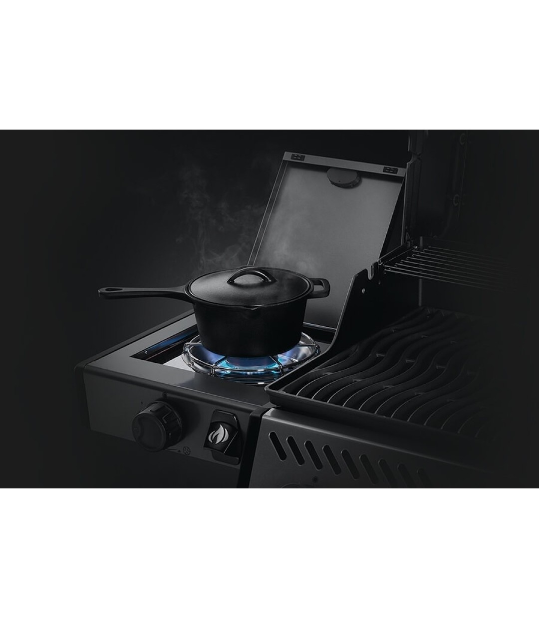 Napoleon Freestyle 365 Ψησταριά Υγραερίου Μαντεμένιας Σχάρας 51x45εκ. με 3 Εστίες 15kW και Πλαϊνό Μάτι