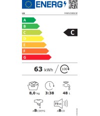 LG Πλυντήριο Ρούχων Inverter Direct Drive 8kg με Ατμό 1400 Στροφών F4WV308S3E