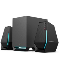 Edifier G1500 Max Ηχεία Υπολογιστή 2.1 με RGB Φωτισμό και Bluetooth Ισχύος 30W σε Μαύρο Χρώμα