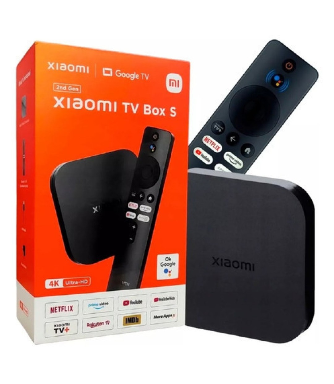 Xiaomi TV Box Mi Box S 2nd Gen 4K UHD με WiFi USB 2.0 2GB RAM και 8GB Αποθηκευτικό Χώρο με Λειτουργικό Android