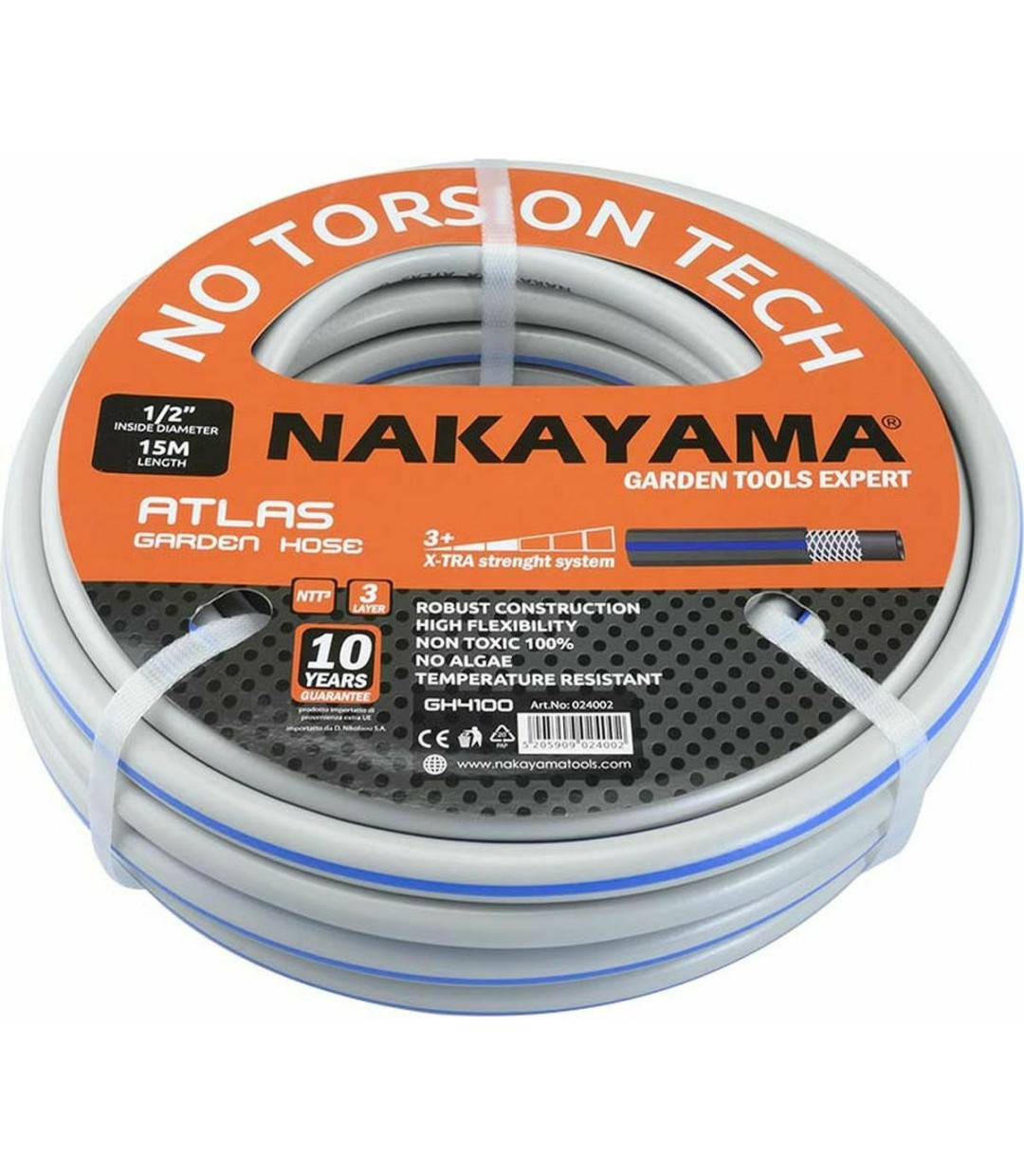 Nakayama Λάστιχο Ποτίσματος GH4200 Atlas 3 1/2" 25m 024019