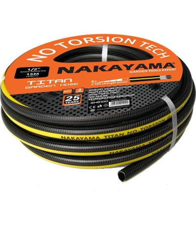 Nakayama Λάστιχο Ποτίσματος Titan GH6200 1/2" 25m 019305 Nakayama Λάστιχο Ποτίσματος Titan GH6200 1/2" 25m 019305