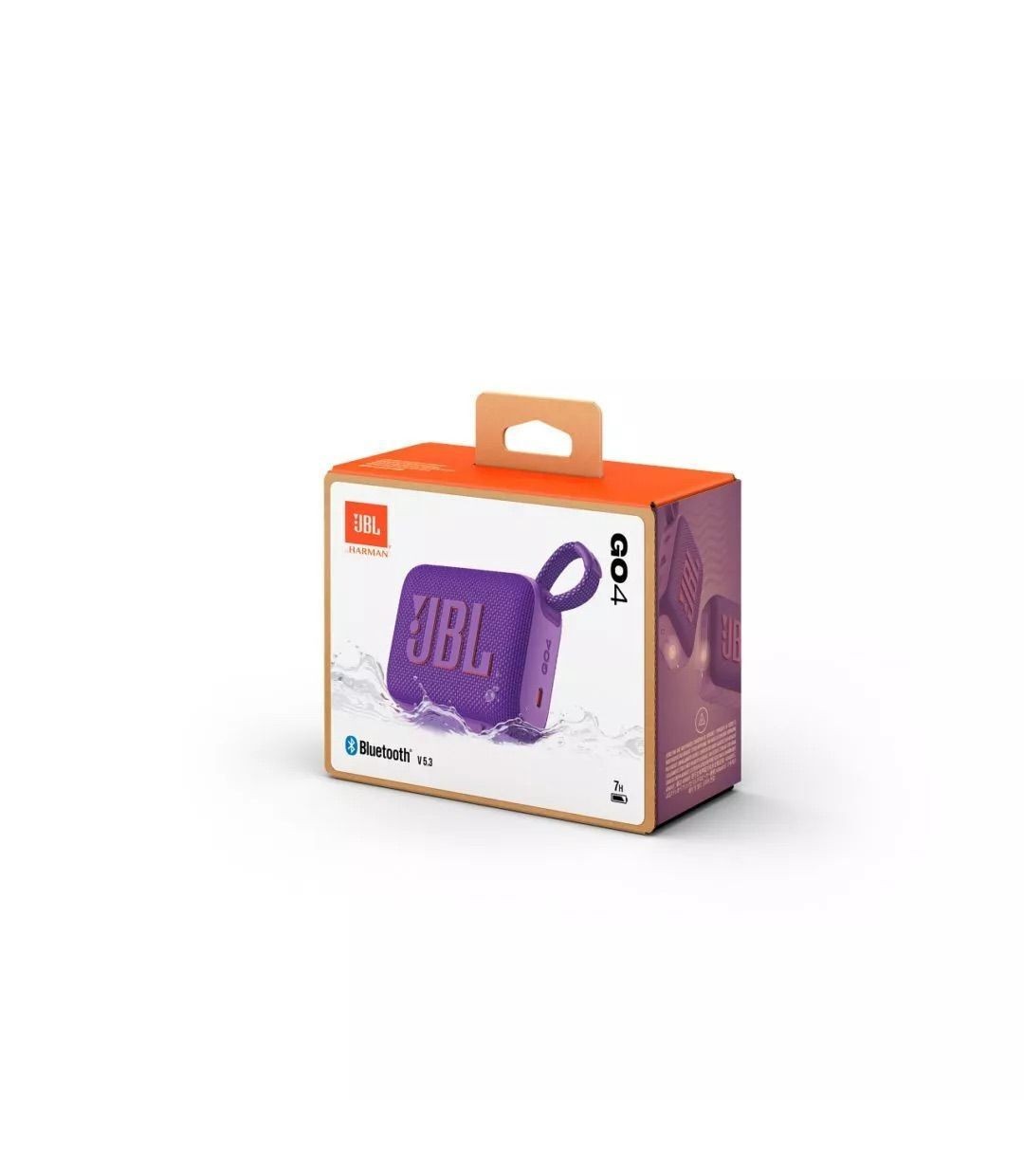JBL Go 4 Αδιάβροχο Ηχείο Bluetooth 4.2W με Διάρκεια Μπαταρίας έως 7 ώρες Μωβ