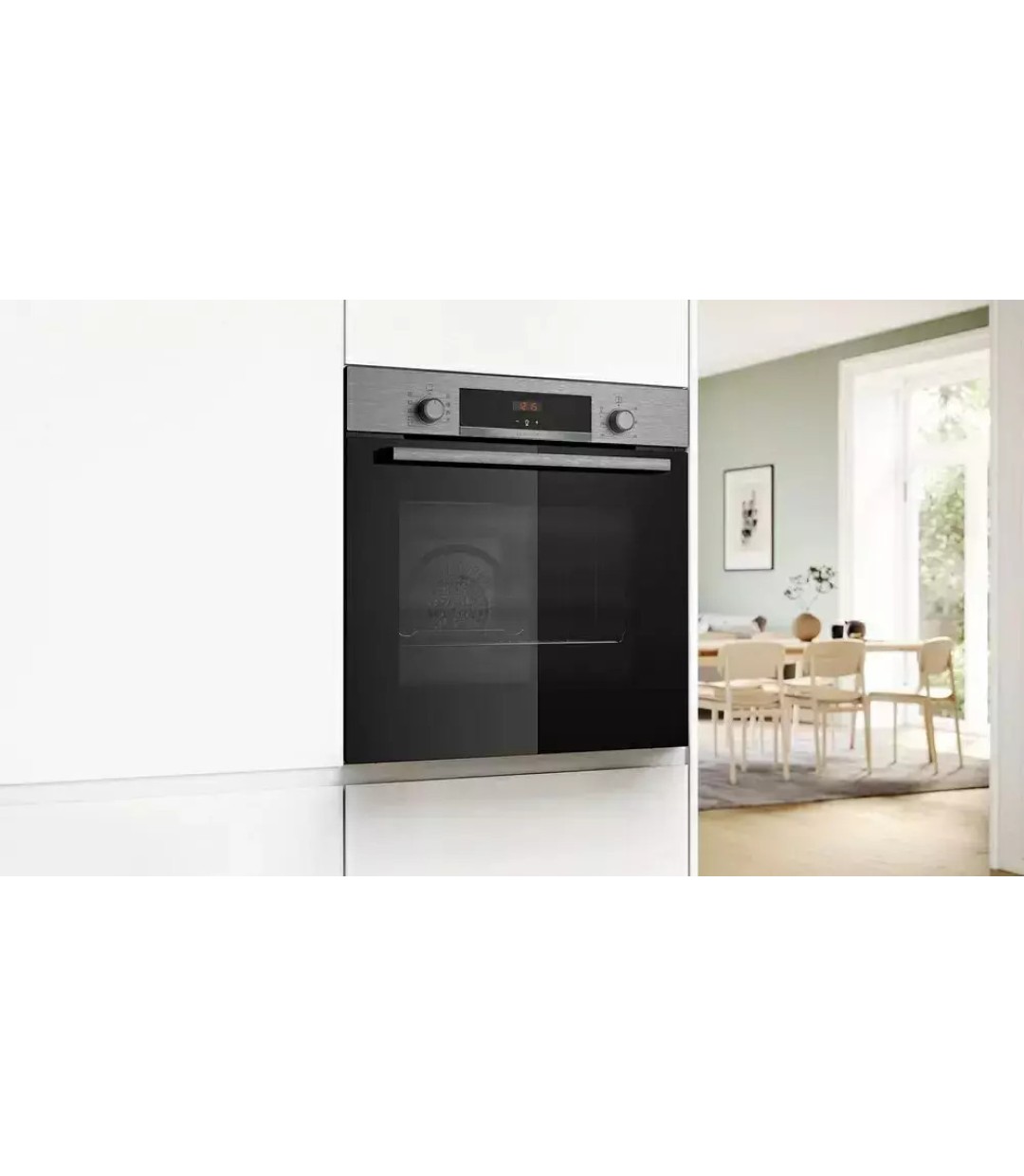 Bosch Φούρνος HBA514BS3 INOX άνω Πάγκου 71lt Π59.4εκ. Inox