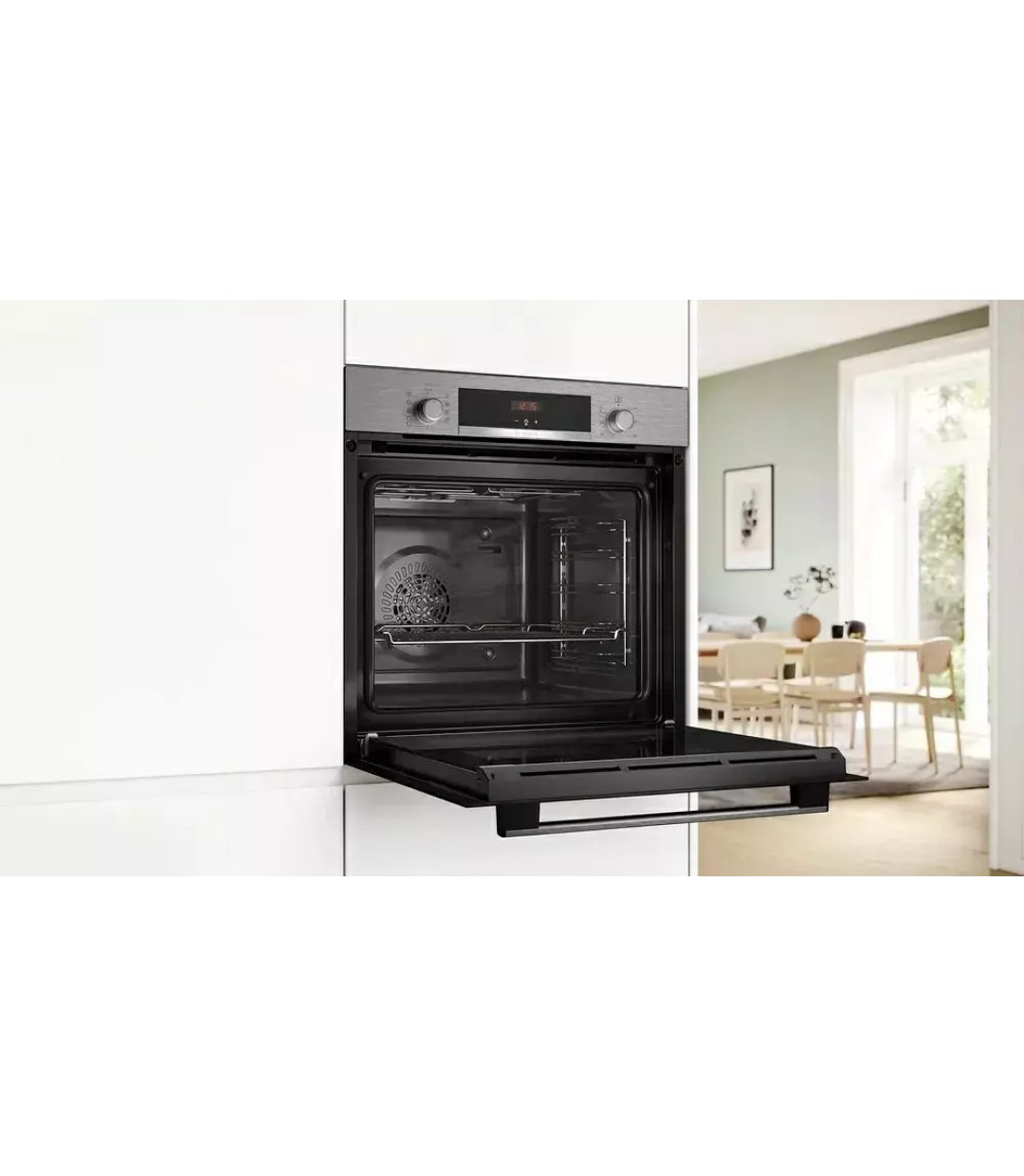 Bosch Φούρνος HBA514BS3 INOX άνω Πάγκου 71lt Π59.4εκ. Inox