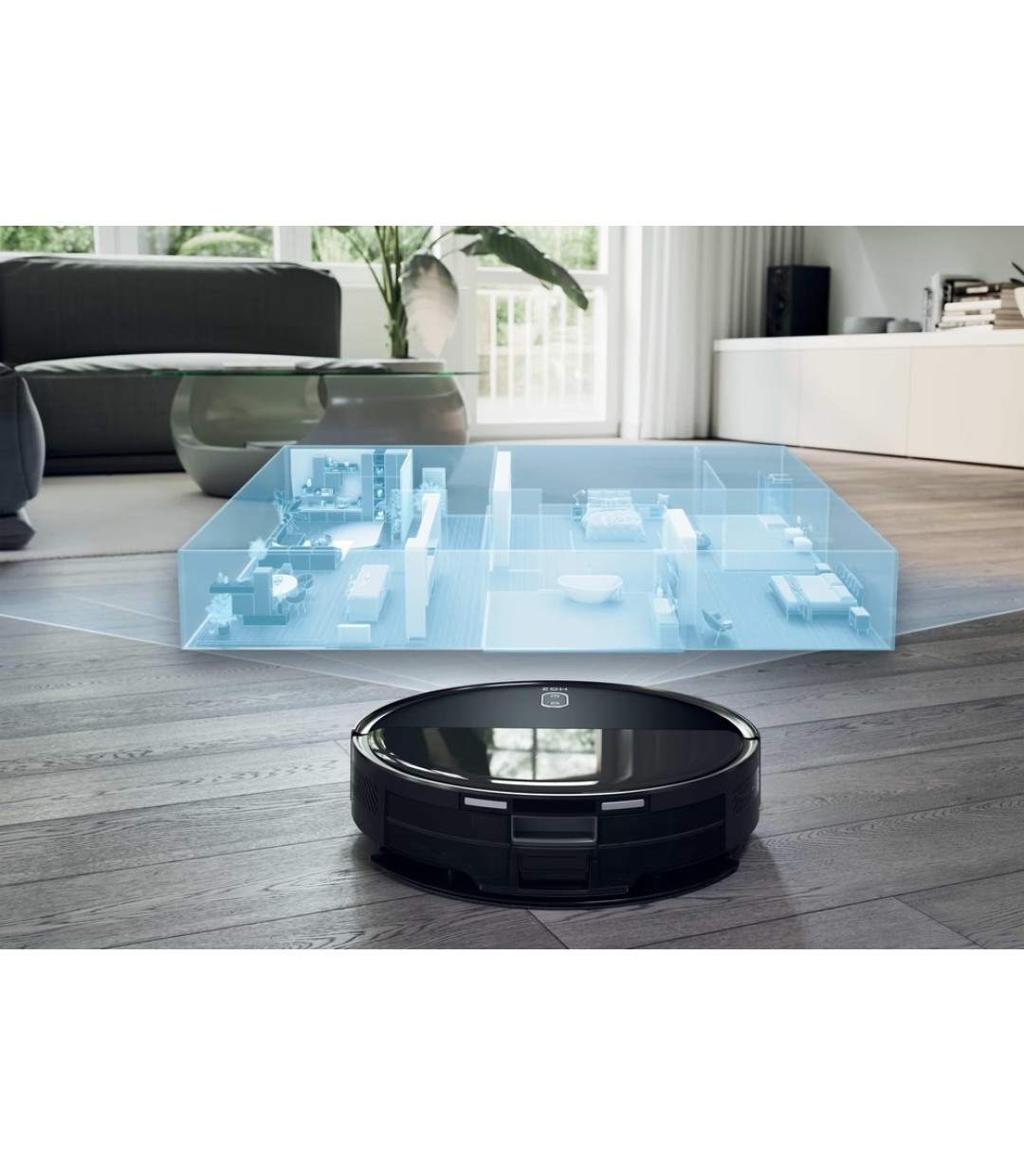Hoover Hg250hp 011 Σκούπα Ρομπότ με Wi-Fi Μαύρη