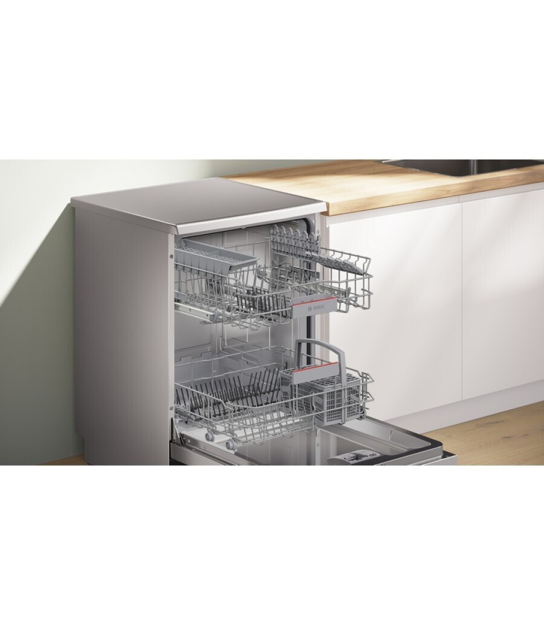 Bosch SMS4HTI 16 Ελεύθερο Πλυντήριο Πιάτων με Wi-Fi για 13 Σερβίτσια Π60xY84.5εκ. Inox