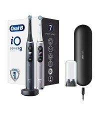 Oral-B IO Series 9 Ηλεκτρική Οδοντόβουρτσα με Χρονομετρητή, Αισθητήρα Πίεσης και Θήκη Ταξιδίου Duo Black Onyx & Rose Quartz