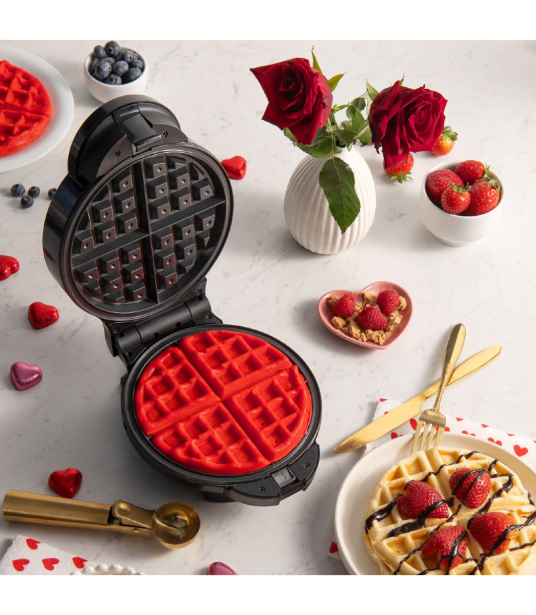 Izzy IZ-2003 Βαφλιέρα σε Στρογγυλό Σχήμα 1000W