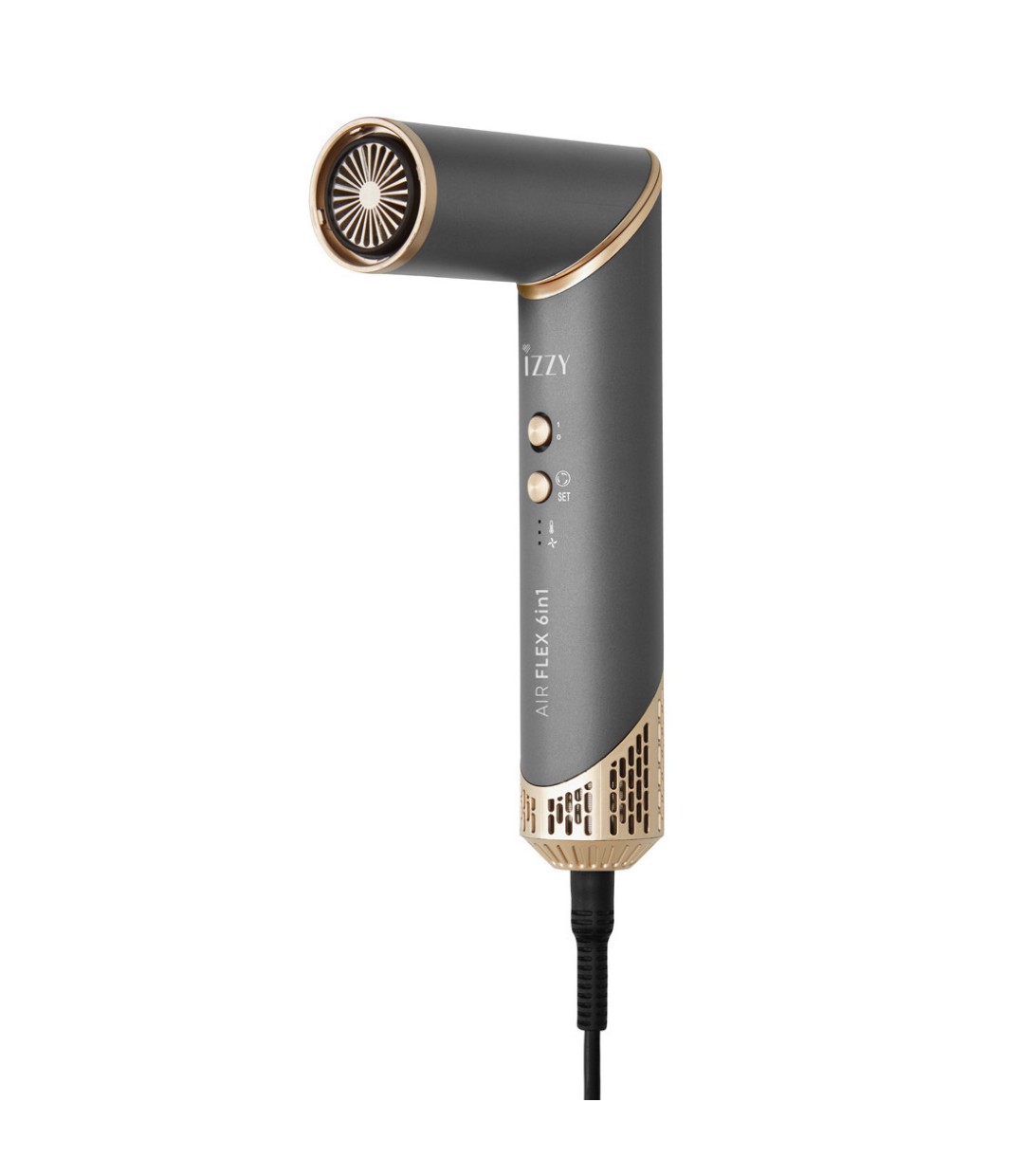 Izzy Multistyler Airflex 6 in 1 Ηλεκτρική Βούρτσα με Αέρα για Ίσιωμα και Μπούκλες IZ-7212 1500W 