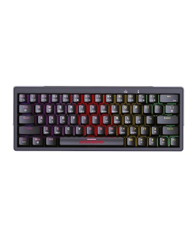 Zeroground KB-3700G SATOMI v2.0 Gaming Μηχανικό Πληκτρολόγιο με Outemu Red διακόπτες και RGB φωτισμό (Αγγλικό US) Κόκκινο