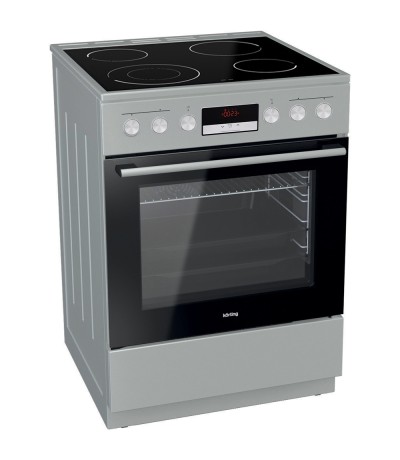 Korting KEC 6 C 60XPC Κουζίνα 71lt με Κεραμικές Εστίες Π60εκ. Inox