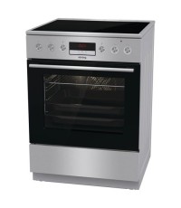 Korting KEC 6 C 60XPC Κουζίνα 71lt με Κεραμικές Εστίες Π60εκ. Inox