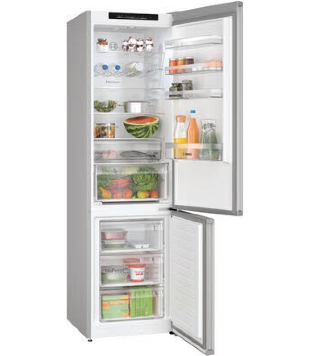 Bosch Ψυγειοκαταψύκτης 363lt Total NoFrost Υ203xΠ60xΒ66.5εκ. Inox KGN392LCF