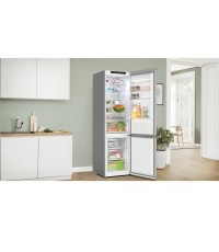 Bosch Ψυγειοκαταψύκτης 363lt Total NoFrost Υ203xΠ60xΒ66.5εκ. Inox KGN392LCF