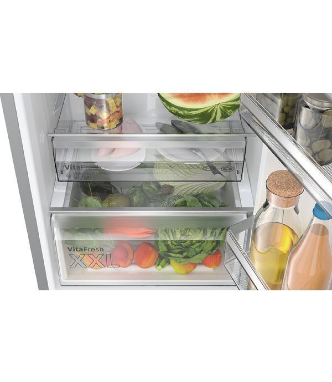 Bosch Ψυγειοκαταψύκτης 363lt Total NoFrost Υ203xΠ60xΒ66.5εκ. Inox KGN392LCF