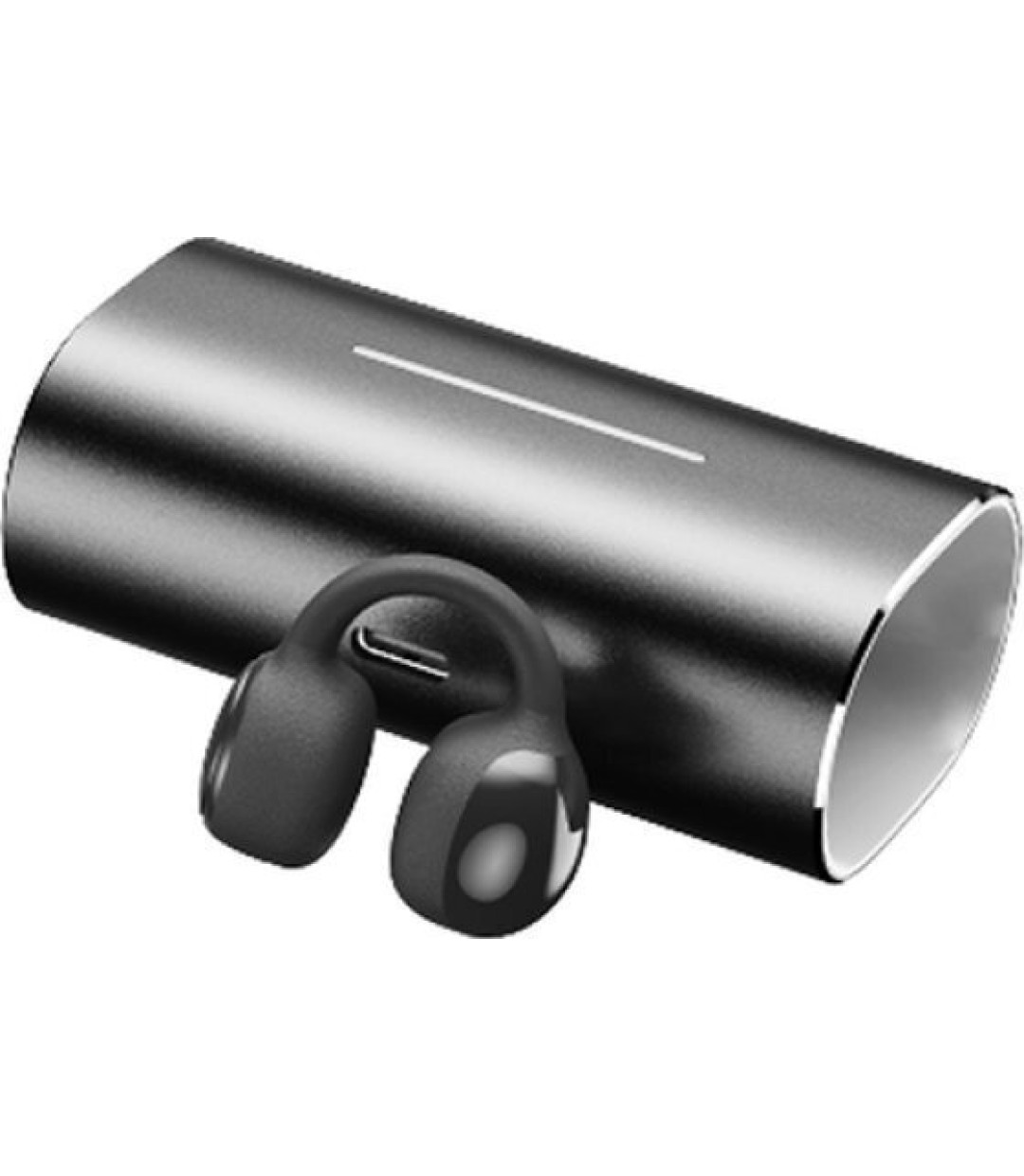 Riversong AirClip L3 In-ear Bluetooth Handsfree Ακουστικά με Θήκη Φόρτισης Μαύρα