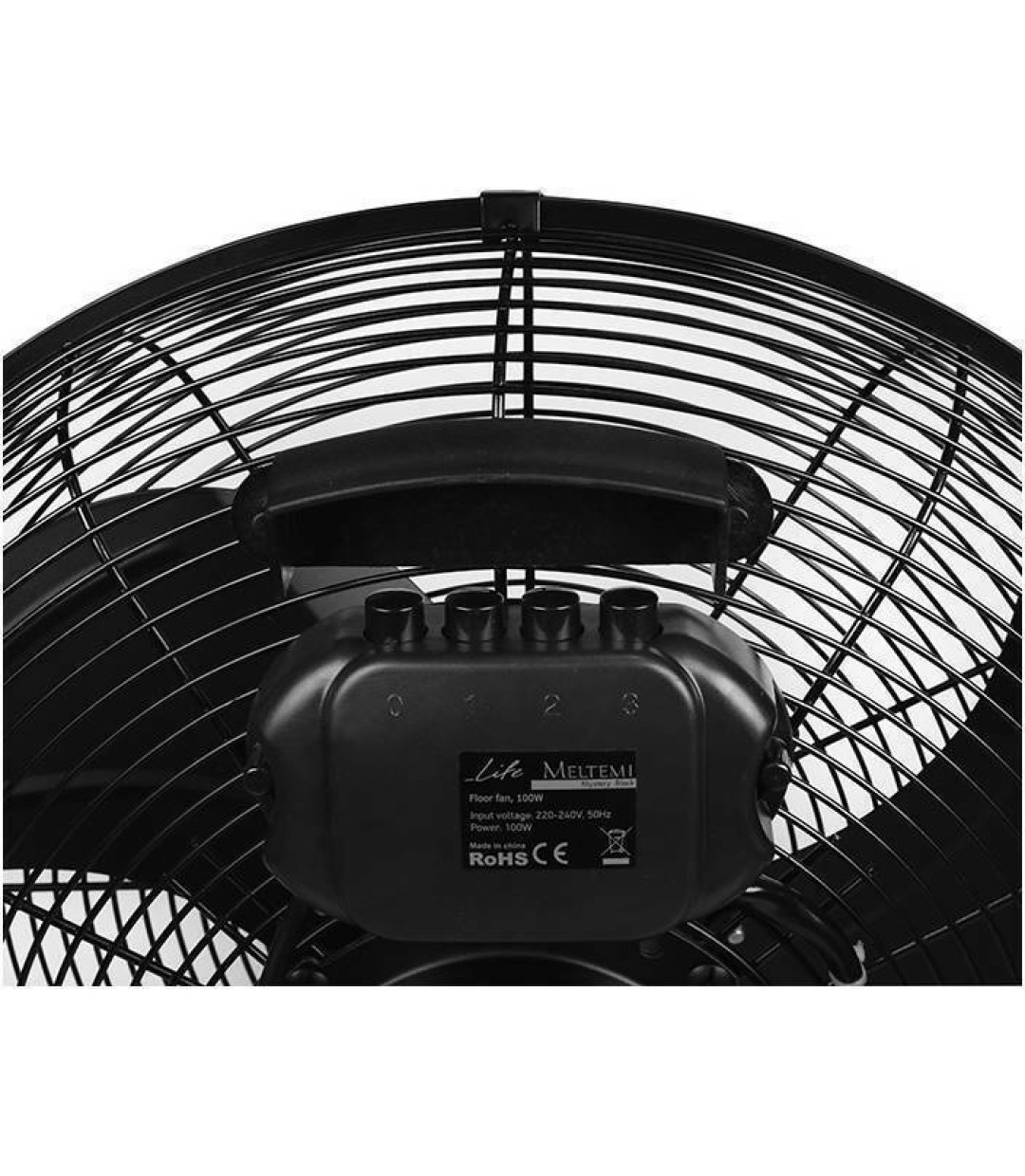 Life Meltemi Ανεμιστήρας Δαπέδου 100W Διαμέτρου 40cm Mystery Black 221-0203