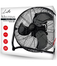 Life Meltemi Ανεμιστήρας Δαπέδου 100W Διαμέτρου 40cm Mystery Black 221-0203