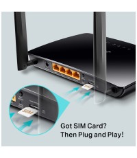TP-LINK TL-MR6400 v7 Ασύρματο 4G Mobile Router Wi‑Fi 4 με 3 Θύρες Ethernet