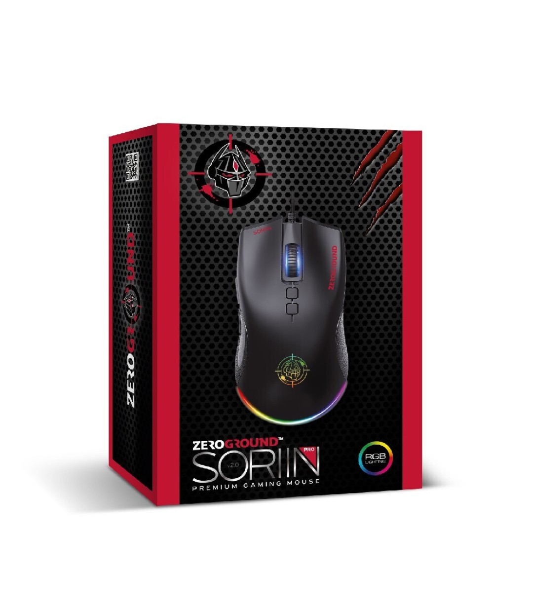 Zeroground MS-4400G SORIIN v2.0 RGB Gaming Ποντίκι 7200 DPI Μαύρο