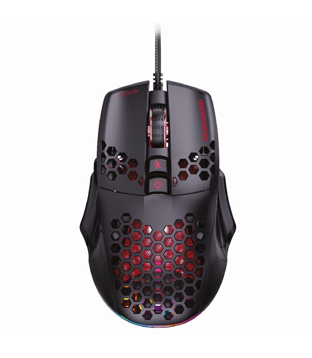 Zeroground MS-4500G HATTORI v4.0 RGB Gaming Ποντίκι 7200 DPI Μαύρο