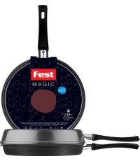 Fest Magic Διπλή Ομελετιέρα από Αλουμίνιο με Αντικολλητική Επίστρωση 26cm