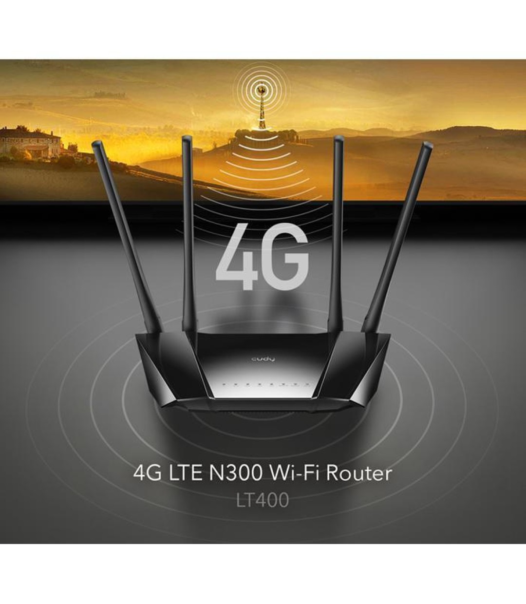Cudy LT400 Ασύρματο 4G Mobile Router Wi‑Fi 4 με 4 Θύρες Ethernet