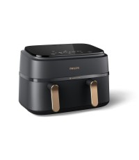 Philips Air Fryer με Διπλό Αποσπώμενο Κάδο 9lt Μαύρο NA352/00