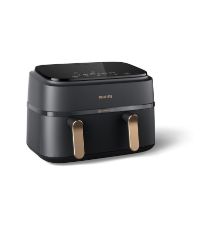 Philips Air Fryer με Διπλό Αποσπώμενο Κάδο 9lt Μαύρο NA352/00