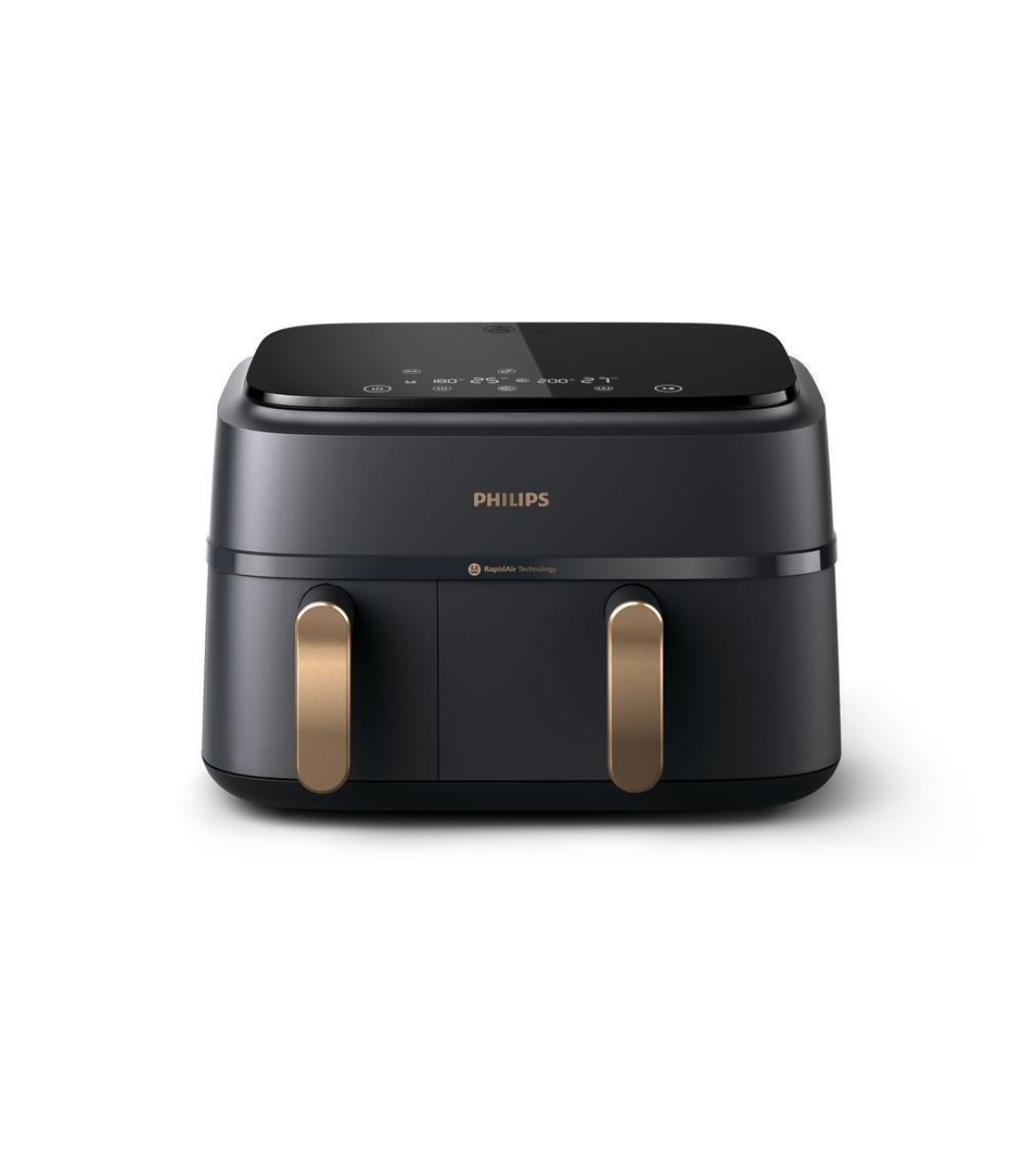 Philips Air Fryer με Διπλό Αποσπώμενο Κάδο 9lt Μαύρο NA352/00