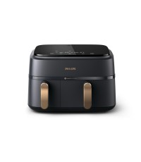 Philips Air Fryer με Διπλό Αποσπώμενο Κάδο 9lt Μαύρο NA352/00