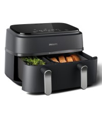 Philips Air Fryer με Διπλό Αποσπώμενο Κάδο 9lt Μαύρο NA352/00