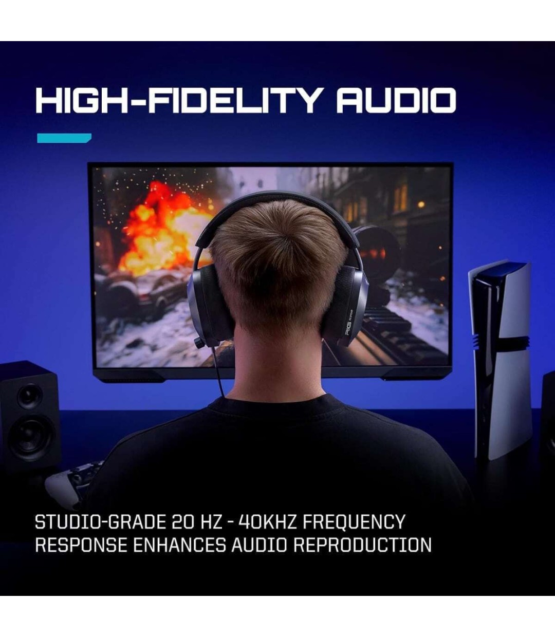  Nacon Rig R5 Pro Hs Over Ear Gaming Headset με σύνδεση 3.5mm for PC / PS4 