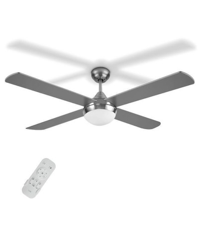 Life Ανεμιστήρας Οροφής NORTE 122cm με Φως και Τηλεχειριστήριο Ασημί 221-0447