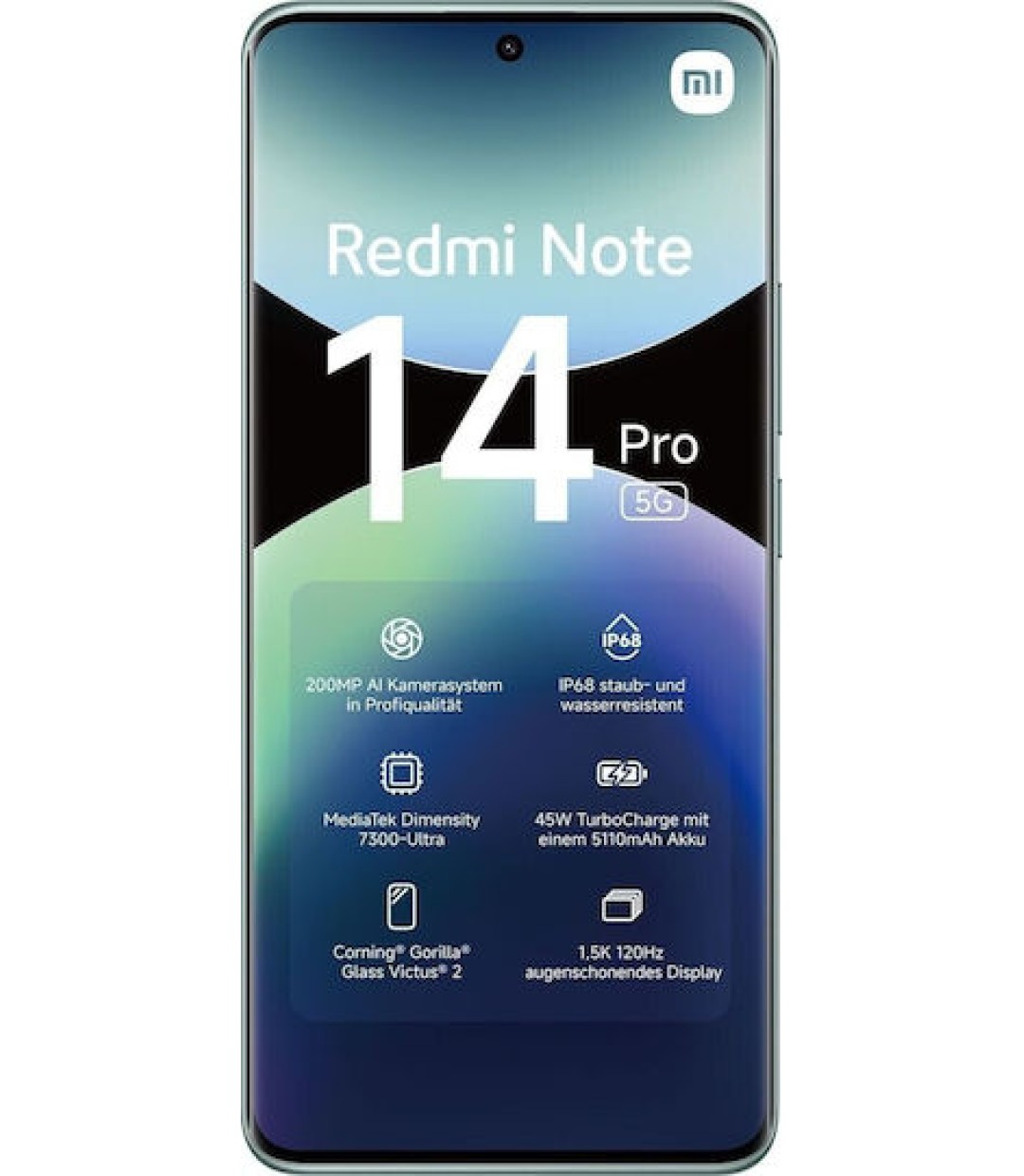 Xiaomi Redmi Note 14 Pro 5G Dual SIM (8GB/256GB) Coral Green