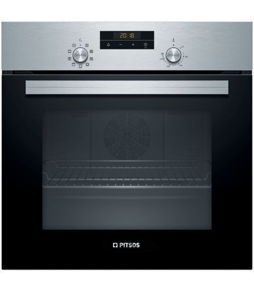 Pitsos Φούρνος άνω Πάγκου PH10M40X2 (FAMILY) 66lt Π59.4εκ. Inox