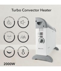 Rohnson Turbo R-084 Θερμοπομπός Δαπέδου 2000W Λευκός
