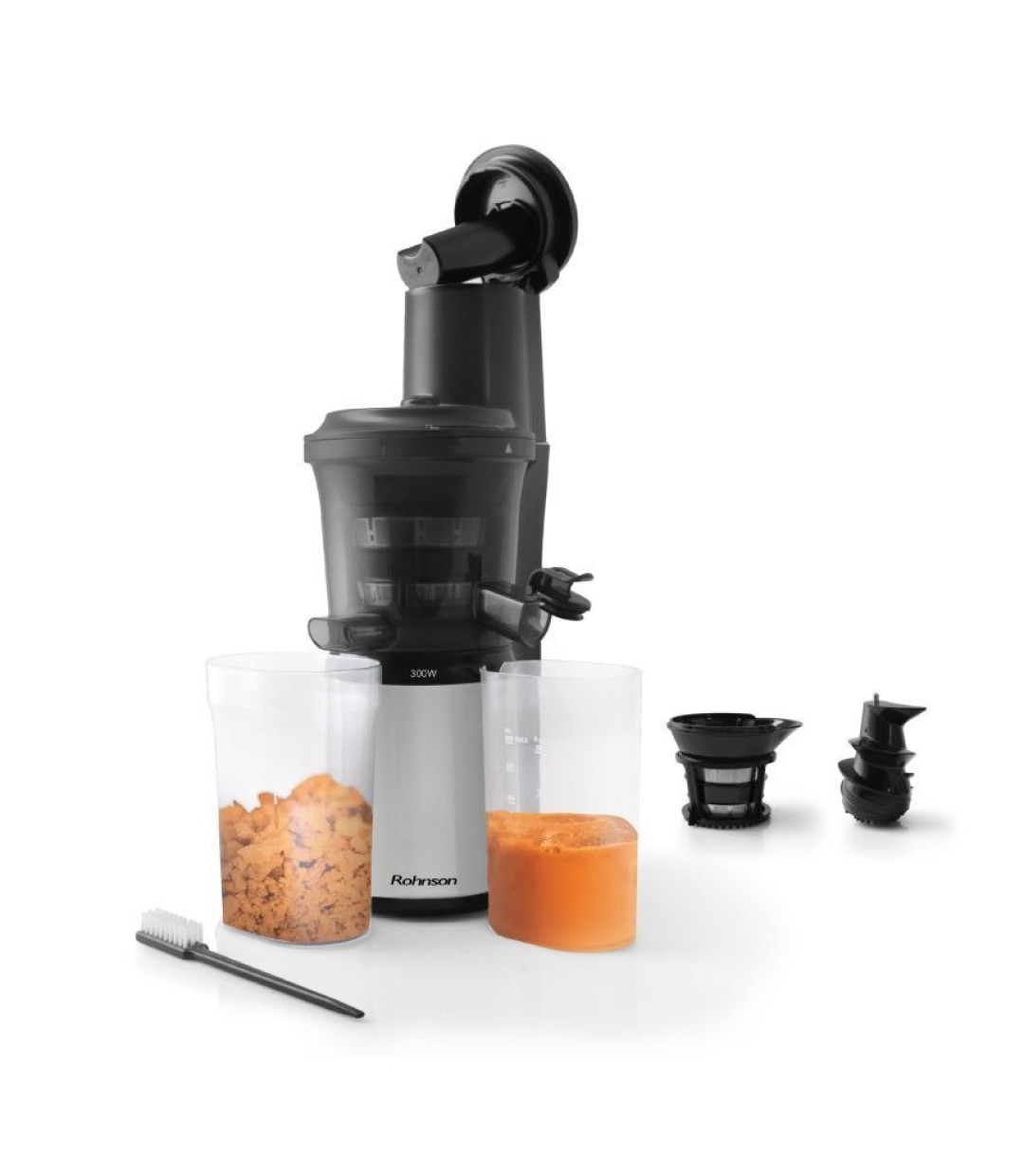 Rohnson Αποχυμωτής Αργής Σύνθλιψης MOD R-468 300W Inox