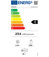 Samsung Ψυγειοκαταψύκτης RB33B610ESA/EF 344lt NoFrost Υ185.3xΠ59.5xΒ63.7εκ. Inox