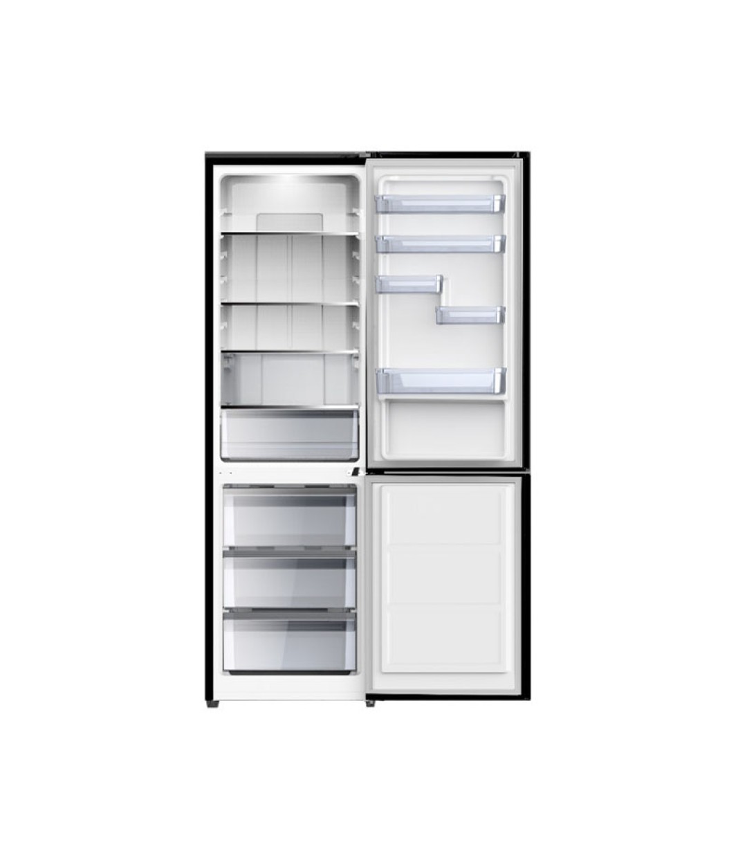 Princess RCNE489BGL Ψυγειοκαταψύκτης 344lt No Frost Υ195xΠ60xΒ65.8cm Μαύρος