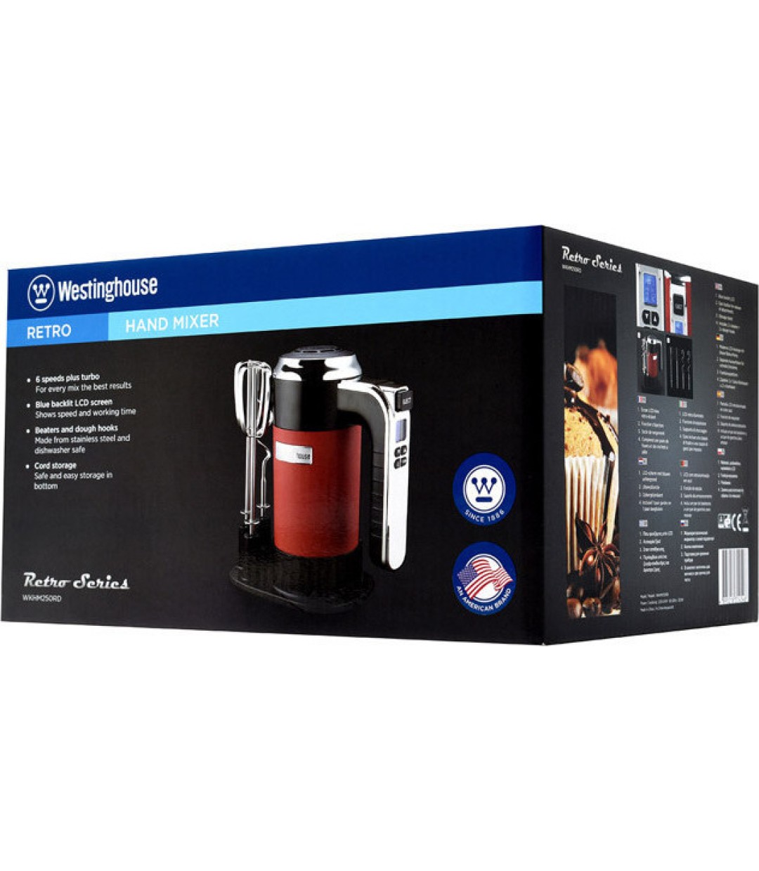 Westinghouse Μίξερ Χειρός 350W Κόκκινο