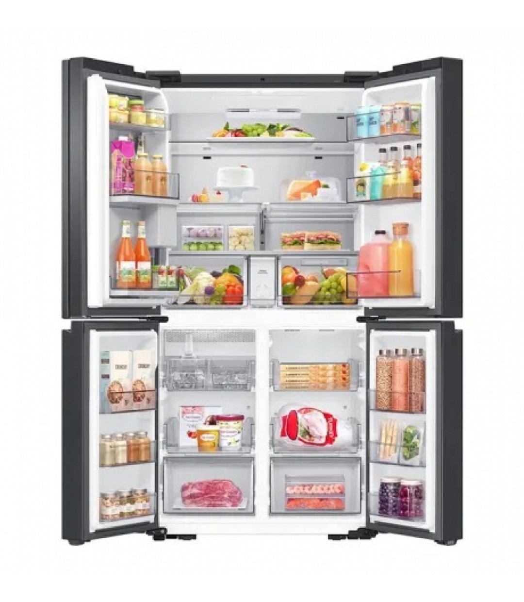 Samsung Ψυγείο Ντουλάπα 636lt Total NoFrost Υ183xΠ91.2xΒ72.3εκ. Μαύρο RF65DG9H0EB1EF