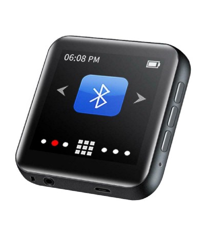 Ruizu M4 MP3 Player (16GB) με TFT Οθόνη Αφής 1.8" Μαύρο