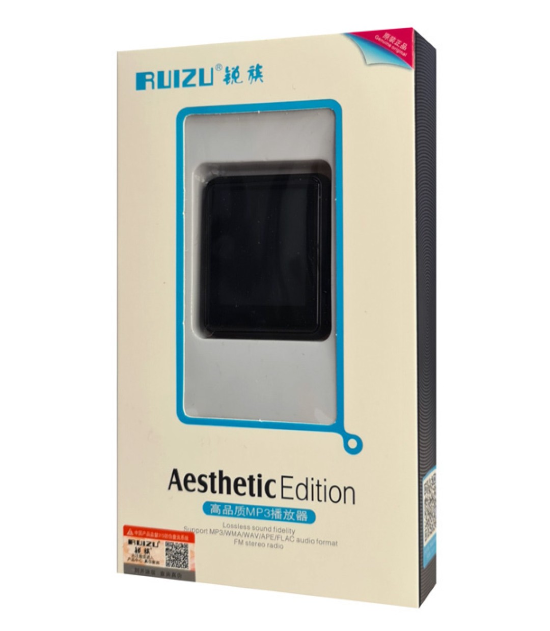 Ruizu M4 MP3 Player (16GB) με TFT Οθόνη Αφής 1.8" Μαύρο