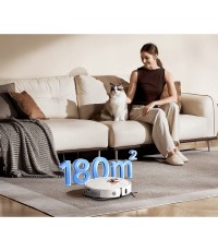 Xiaomi S40 Pro Σκούπα Ρομπότ για Σκούπισμα & Σφουγγάρισμα με Χαρτογράφηση και Wi-Fi Λευκή