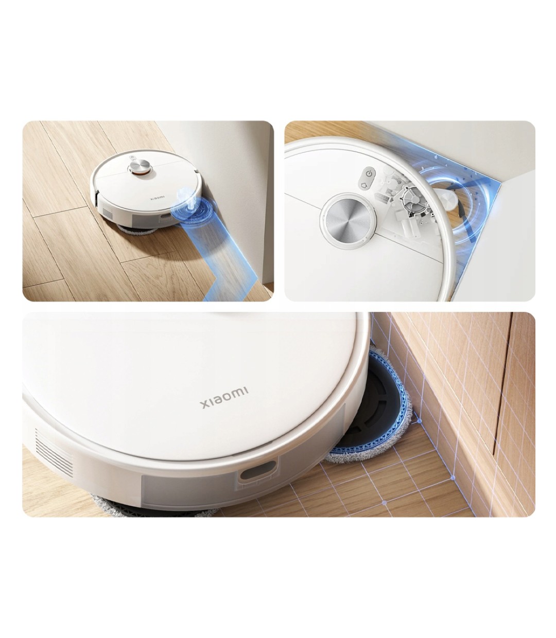 Xiaomi S40 Pro Σκούπα Ρομπότ για Σκούπισμα & Σφουγγάρισμα με Χαρτογράφηση και Wi-Fi Λευκή